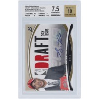 Derrick Rose Chicago Bulls Autographed 2008-09 Bowman Draft Day Relic Gold #DDIA-DR #8/10 BGS Authenticated 7.5/10 Rookie Card - 10,7,9,8.5 Subgrades