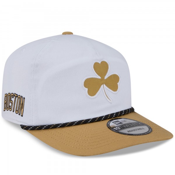 Бейсболка Boston Celtics New Era 2025/26 City Edition 19TWENTY - White/Gold