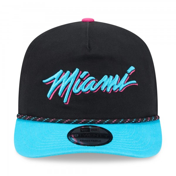 Бейсболка Miami Heat New Era 2025/26 City Edition 19TWENTY - Black/Turquoise