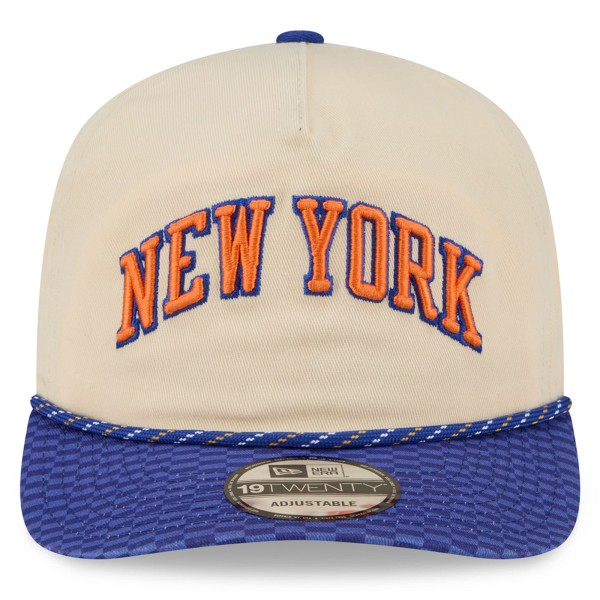 Бейсболка New York Knicks New Era 2025/26 City Edition 19TWENTY - Cream/Blue