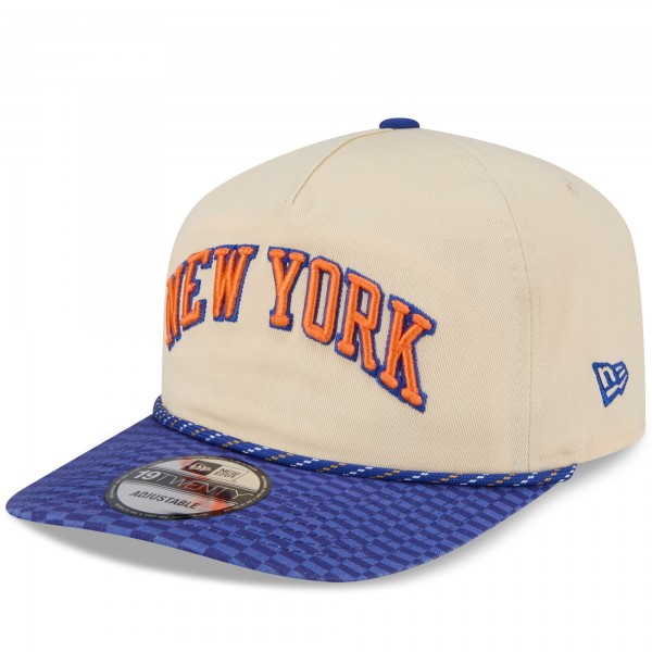 Бейсболка New York Knicks New Era 2025/26 City Edition 19TWENTY - Cream/Blue