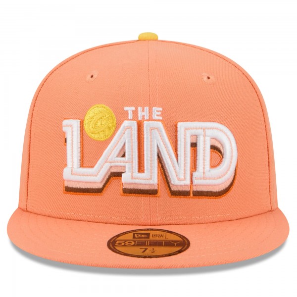 Бейсболка Cleveland Cavaliers New Era 2025/26 City Edition 59FIFTY - Orange