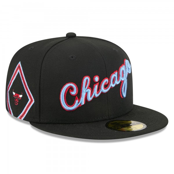 Бейсболка Chicago Bulls New Era 2025/26 City Edition 59FIFTY - Black