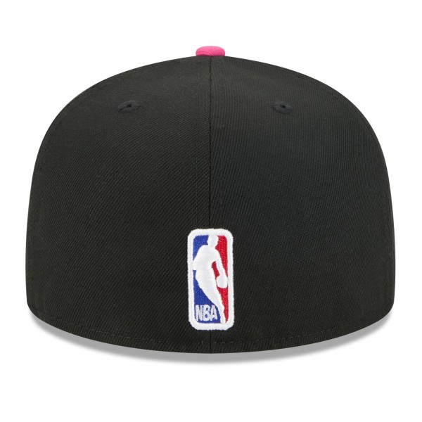 Бейсболка Miami Heat New Era 2025/26 City Edition 59FIFTY - Black/Turquoise