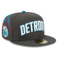 Бейсболка Detroit Pistons New Era 2025/26 City Edition 59FIFTY - Deep Pewter