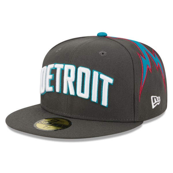 Бейсболка Detroit Pistons New Era 2025/26 City Edition 59FIFTY - Deep Pewter