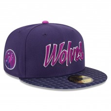 Бейсболка Minnesota Timberwolves New Era 2025/26 City Edition 59FIFTY - Purple