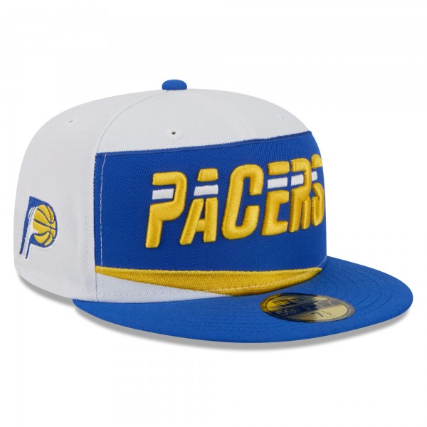 Бейсболка Indiana Pacers New Era 2025/26 City Edition 59FIFTY - White/Blue