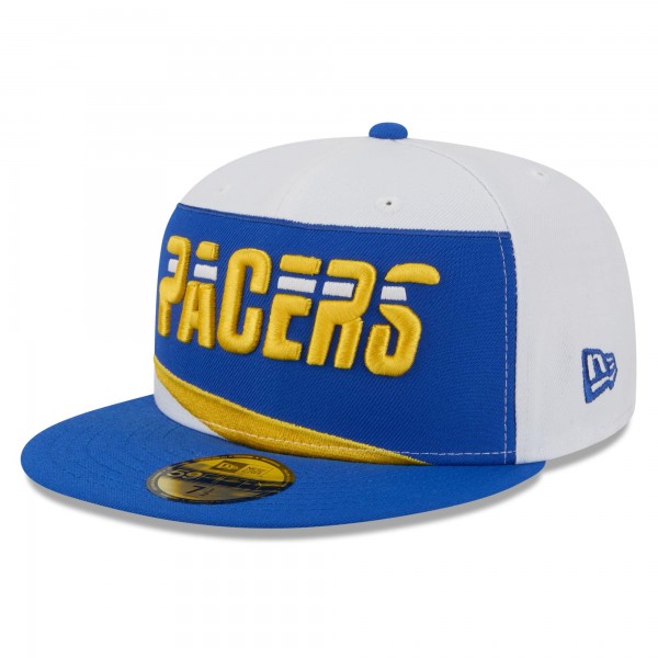 Бейсболка Indiana Pacers New Era 2025/26 City Edition 59FIFTY - White/Blue
