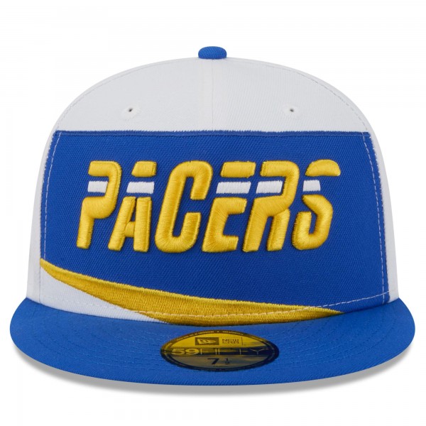 Бейсболка Indiana Pacers New Era 2025/26 City Edition 59FIFTY - White/Blue