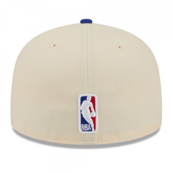 Бейсболка New York Knicks New Era 2025/26 City Edition 59FIFTY - Cream/Blue
