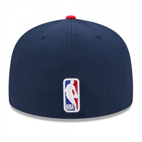 Бейсболка Philadelphia 76ers New Era 2025/26 City Edition 59FIFTY - Navy