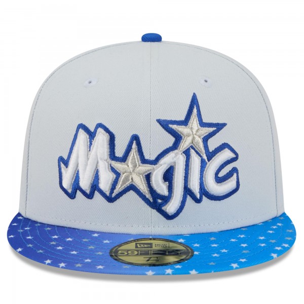 Бейсболка Orlando Magic New Era 2025/26 City Edition 59FIFTY - Gray/Blue