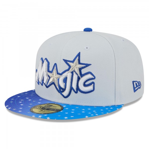 Бейсболка Orlando Magic New Era 2025/26 City Edition 59FIFTY - Gray/Blue