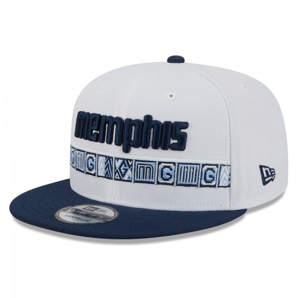 Бейсболка Memphis Grizzlies New Era 2025/26 City Edition 9FIFTY Snapback - Light Blue/Navy