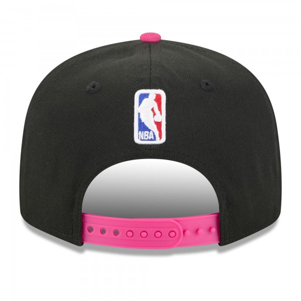 Бейсболка Miami Heat New Era 2025/26 City Edition 9FIFTY Snapback - Black/Turquoise