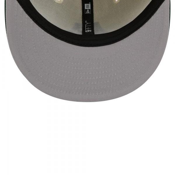 Бейсболка Milwaukee Bucks New Era 2025/26 City Edition 9FIFTY Snapback - Tan/Hunter Green