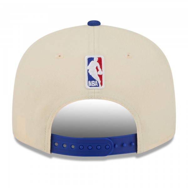 Бейсболка New York Knicks New Era 2025/26 City Edition 9FIFTY Snapback - Cream/Blue