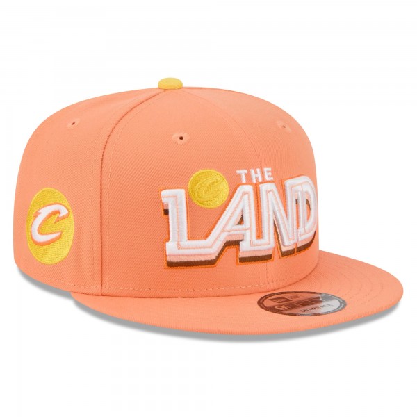 Бейсболка Cleveland Cavaliers New Era 2025/26 City Edition 9FIFTY Snapback - Orange