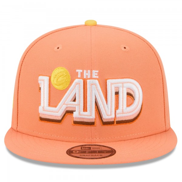 Бейсболка Cleveland Cavaliers New Era 2025/26 City Edition 9FIFTY Snapback - Orange