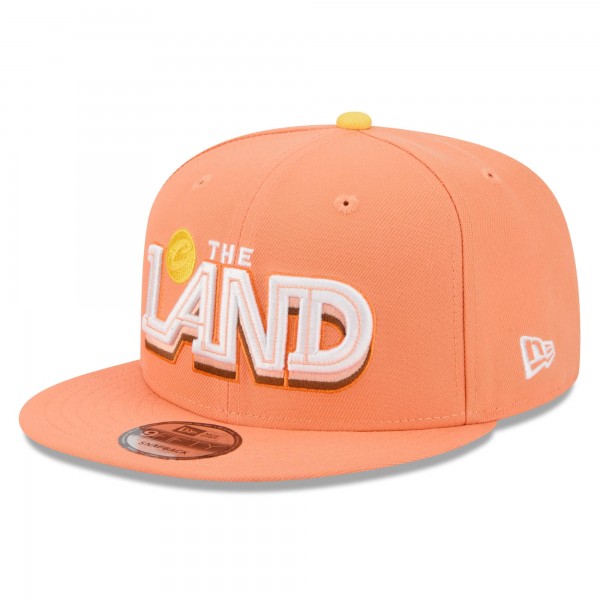 Бейсболка Cleveland Cavaliers New Era 2025/26 City Edition 9FIFTY Snapback - Orange