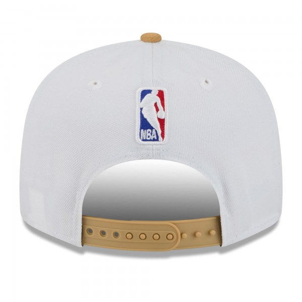 Бейсболка Boston Celtics New Era 2025/26 City Edition 9FIFTY Snapback - White/Gold