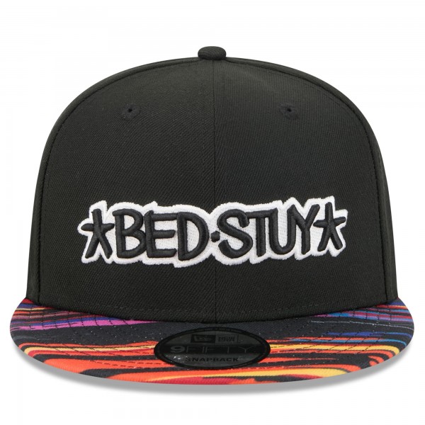 Бейсболка Brooklyn Nets New Era 2025/26 City Edition 9FIFTY Snapback - Black