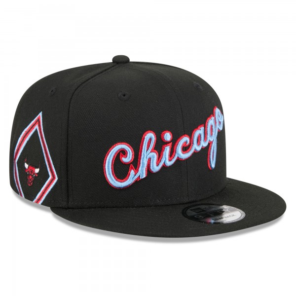 Бейсболка Chicago Bulls New Era 2025/26 City Edition 9FIFTY Snapback - Black