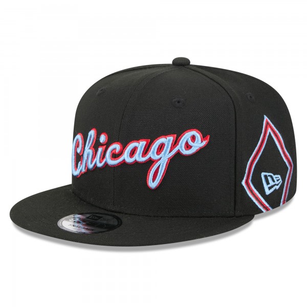 Бейсболка Chicago Bulls New Era 2025/26 City Edition 9FIFTY Snapback - Black