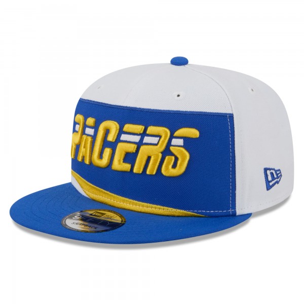 Бейсболка Indiana Pacers New Era 2025/26 City Edition 9FIFTY Snapback - White/Blue