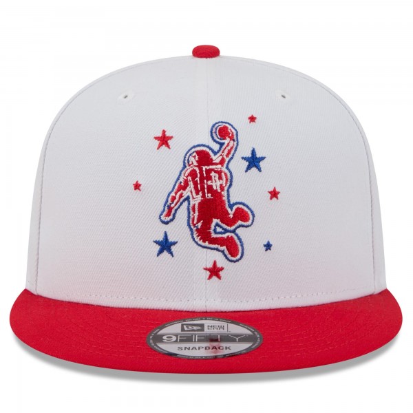 Бейсболка Houston Rockets New Era 2025/26 City Edition 9FIFTY Snapback - White/Red