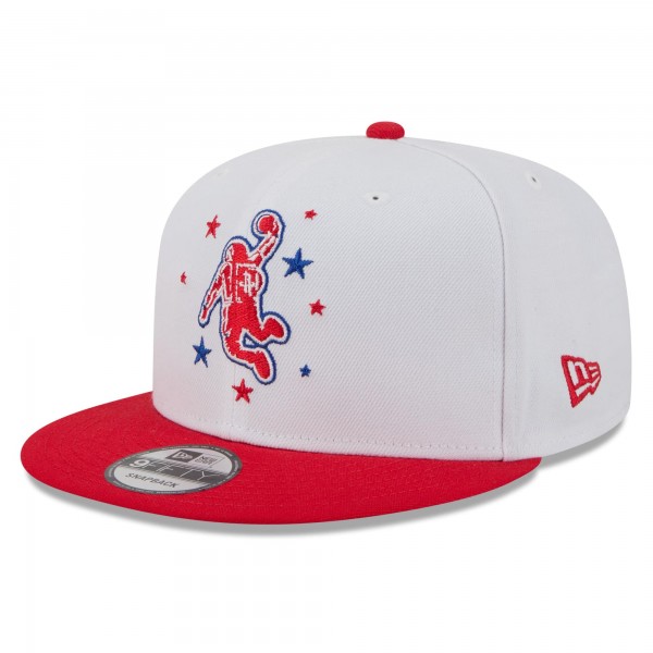 Бейсболка Houston Rockets New Era 2025/26 City Edition 9FIFTY Snapback - White/Red