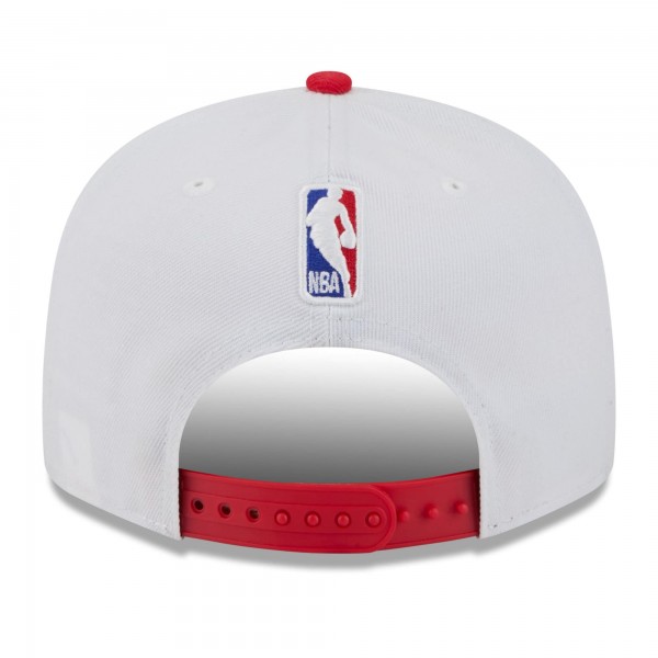 Бейсболка Houston Rockets New Era 2025/26 City Edition 9FIFTY Snapback - White/Red