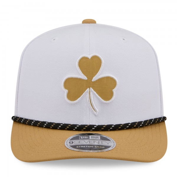 Бейсболка Boston Celtics New Era 2025/26 City Edition 9SEVENTY - White/Gold