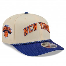 Бейсболка New York Knicks New Era 2025/26 City Edition 9SEVENTY - Cream/Blue