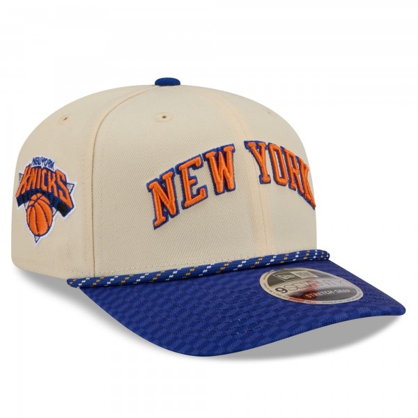 Бейсболка New York Knicks New Era 2025/26 City Edition 9SEVENTY - Cream/Blue
