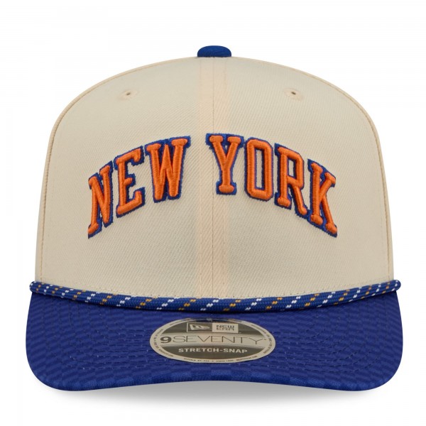 Бейсболка New York Knicks New Era 2025/26 City Edition 9SEVENTY - Cream/Blue