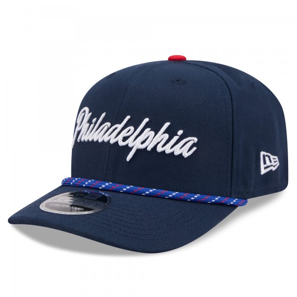 Бейсболка Philadelphia 76ers New Era 2025/26 City Edition 9SEVENTY - Navy