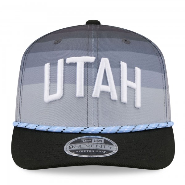 Бейсболка Utah Jazz New Era 2025/26 City Edition 9SEVENTY - Gray/Black