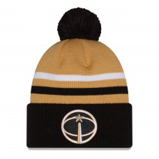 Шапка с помпоном Washington Wizards New Era 2025/26 City Edition - Gold/Black