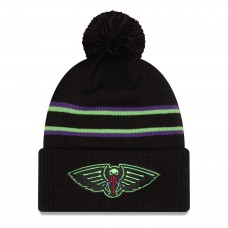 Шапка с помпоном New Orleans Pelicans New Era 2025/26 City Edition - Black