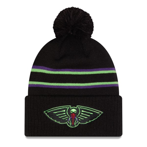 Шапка с помпоном New Orleans Pelicans New Era 2025/26 City Edition - Black