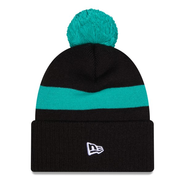 Шапка с помпоном Portland Trail Blazers New Era 2025/26 City Edition - Black/Teal