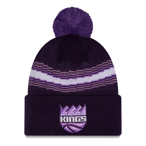 Шапка с помпоном Sacramento Kings New Era 2025/26 City Edition - Purple