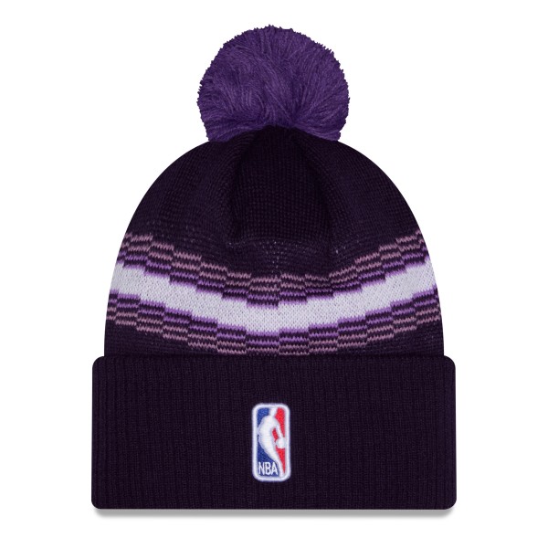Шапка с помпоном Sacramento Kings New Era 2025/26 City Edition - Purple