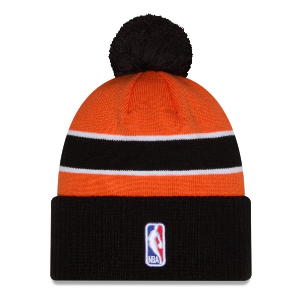 Шапка с помпоном LA Clippers New Era 2025/26 City Edition - Orange/Black