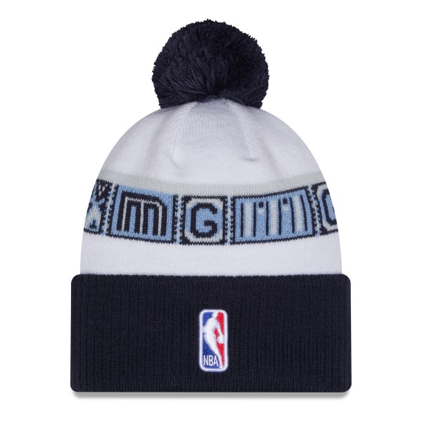 Шапка с помпоном Memphis Grizzlies New Era 2025/26 City Edition - Navy/White