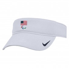 U.S. Paralympics Nike Ace Performance Adjustable Visor - White