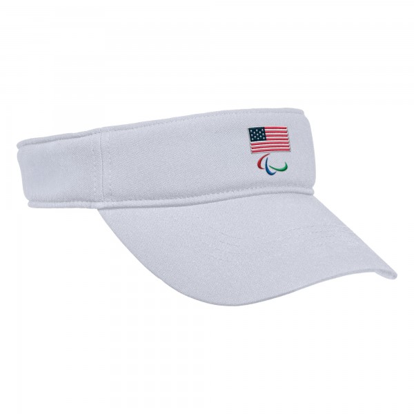 U.S. Paralympics Nike Ace Performance Adjustable Visor - White