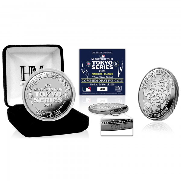 Los Angeles Dodgers vs. Chicago Cubs Highland Mint 2025 MLB World Tour: Tokyo Series Silver Mint Coin